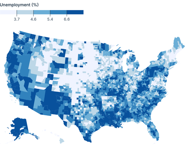 US choropleth map